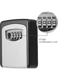 Tactix Durable Solid Cast Iron 4-Digit Code Access Key Safe Box Grey and Black 88 x 122 x 40 mm 321310  - Image 2