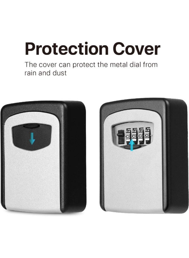 تاكتيكس 321310 خزنة أمان من الحديد الزهر المتين الصلب بمفتاح وصول مكون من 4 أرقام رمادي وأسود مقاس 88 × 122 × 40 ملم - Image 3