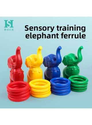 Elephant Ring Children's Sensory Training Equipment Home Sports Children's Hand-eye Coordination Stall Toy Game Throwing-Color:Yellow Elephant Ring 4 Rings - pzsku/Z01B6151CD1B88CC4FB3BZ/45/1745496835/57cd2171-b847-4a16-af00-14c3273b0313