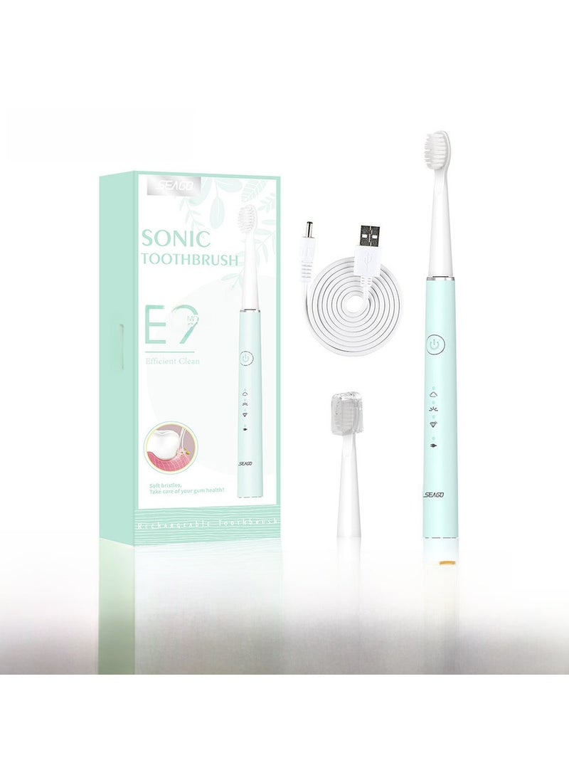 Beauenty Rechargeable Sonic Electric Toothbrush for Adults Sg-548 green 【cross-border hot selling】 full english version
