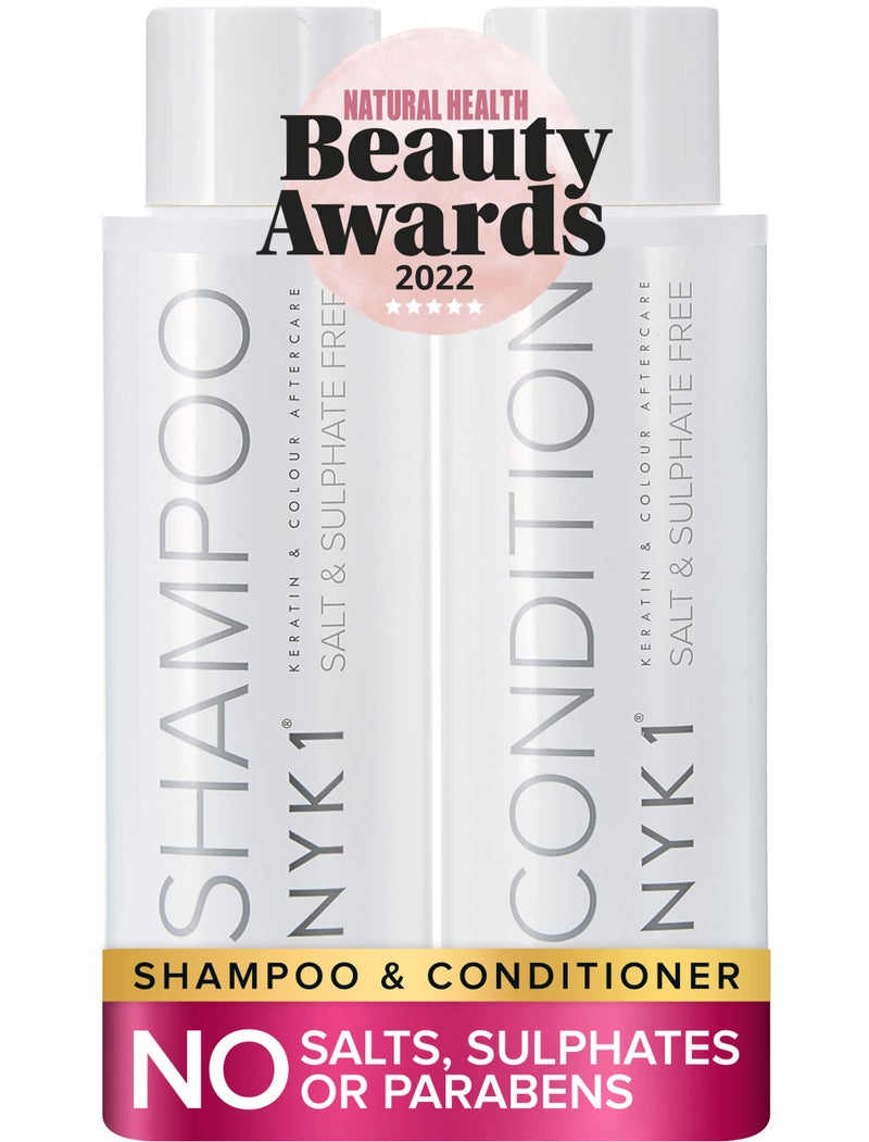 NYK1 SALT NYK1 Sulfate-Free Shampoo and Conditioner Set for Color-Treated Hair, Extensions and Keratin Treatments (2 x 16.9 Fl Oz) - Image 1