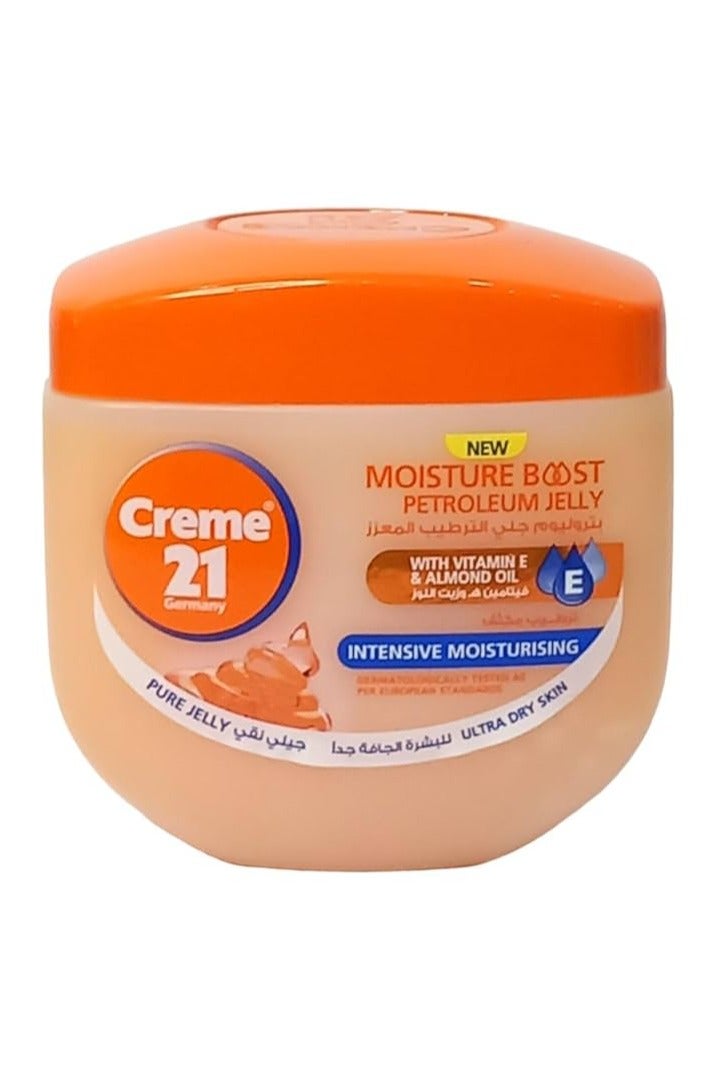 كريم21 Moisture Boost Petroleum Jelly With Vitamin E And Almond Oil 300ml