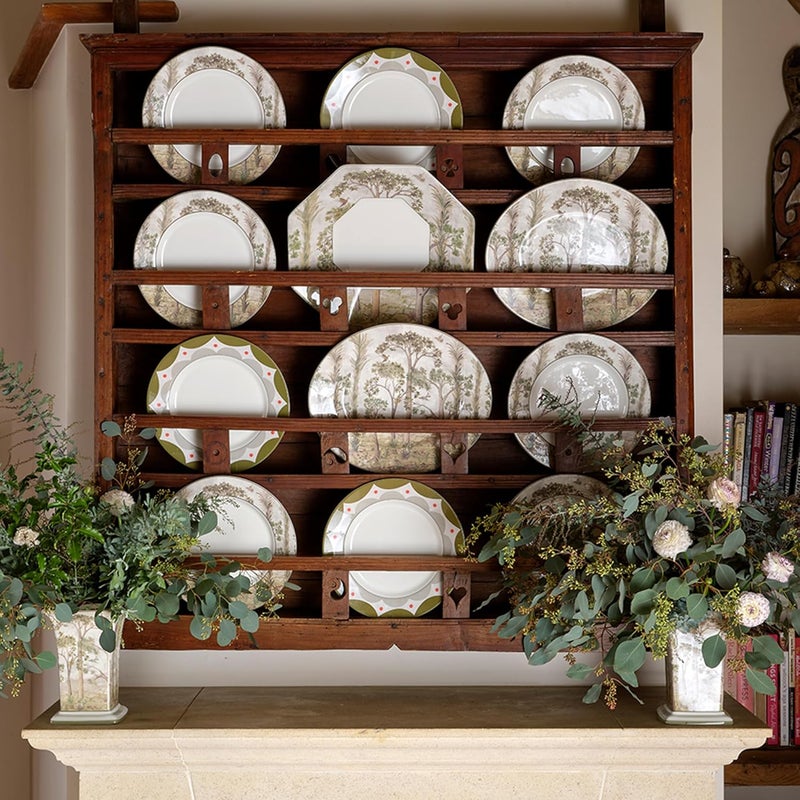 Spode Kit Kemp 14 Tall Trees Oval Serving Platter  Enchanted Forest Design  Porcelain  Dishwasher Microwave and Freezer Safe  Ideal for Salad Snacks and Appetizers  Home  Gathering Use - Image 2