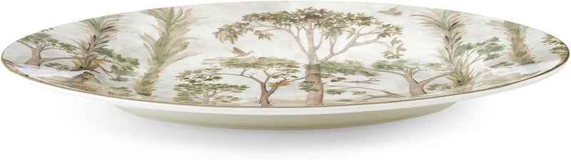 Spode Kit Kemp 14 Tall Trees Oval Serving Platter  Enchanted Forest Design  Porcelain  Dishwasher Microwave and Freezer Safe  Ideal for Salad Snacks and Appetizers  Home  Gathering Use - Image 4
