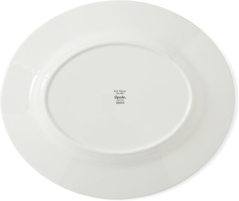 Spode Kit Kemp 14 Tall Trees Oval Serving Platter  Enchanted Forest Design  Porcelain  Dishwasher Microwave and Freezer Safe  Ideal for Salad Snacks and Appetizers  Home  Gathering Use - Image 5