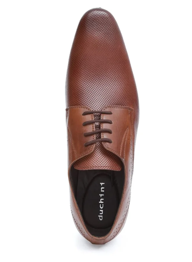 DUCHINI Men Textured Lace-up Shoes