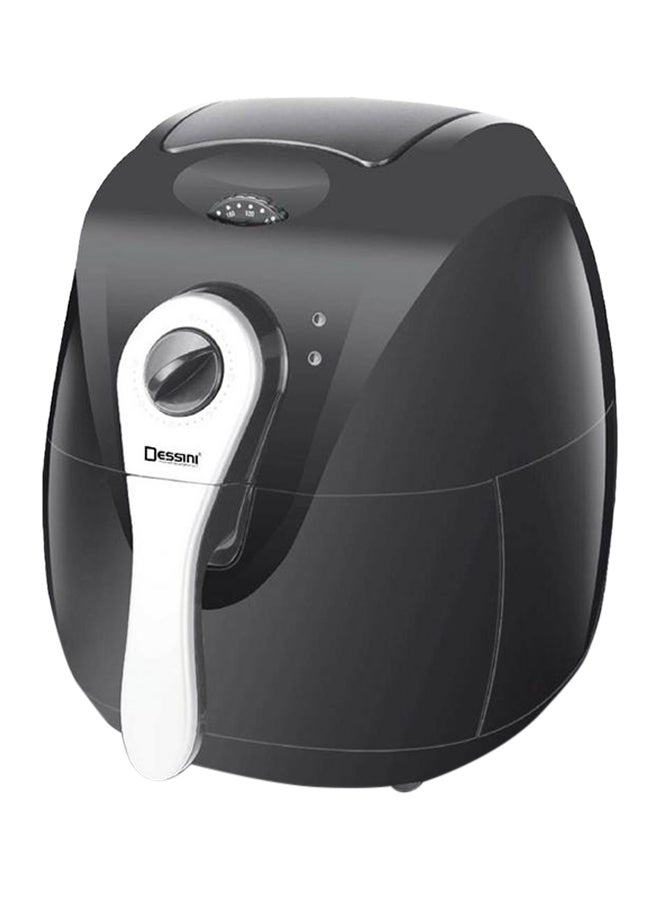 Plastic Airfryer 2.6 L DAF600 Black/Silver