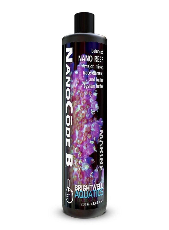 برايت ويل أكواتيكس برايتويل أكواتيكس نانوكود بي - مُثبِّت درجة الحموضة والقلوية لأحواض الشعاب المرجانية النانوية - يدعم نمو المرجان وتكوين الأراغونيت - خالٍ من الفوسفات والسيليكات، 250 مل - Image 1