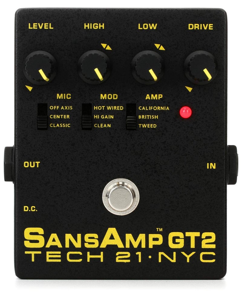 tech21 Tech 21 SansAmp GT2 Tube Amp Emulator Pedal - Image 4