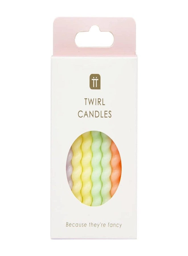 Talking Tables 8 x Pastel Birthday Candles - Colorful Cake Topper Decorations for Birthdays, Office Parties & Baby Showers - Celebrate with Style - 3 Inch Candles - Image 3