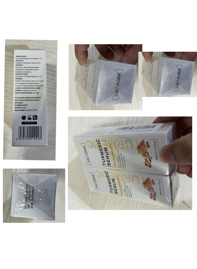 OUKPANE 2Pcs New Turmeric Dark Spot Serum Oil, Turmeric Face Serum Oil, Bright Skin Dark Spot Corrector Face, Hydrate Dull & Dry Skin (60Ml) - Image 2