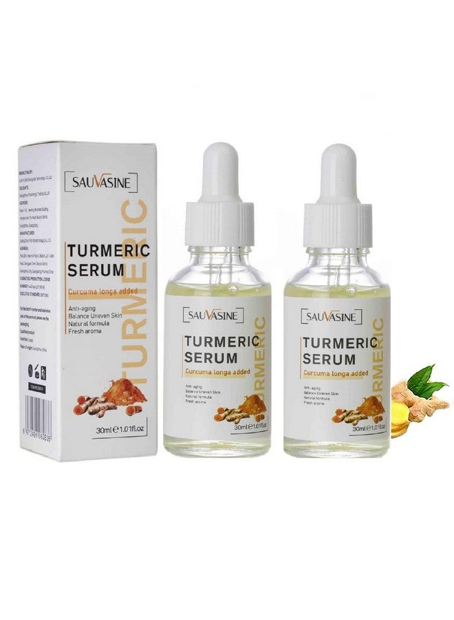 OUKPANE 2Pcs New Turmeric Dark Spot Serum Oil, Turmeric Face Serum Oil, Bright Skin Dark Spot Corrector Face, Hydrate Dull & Dry Skin (60Ml) - Image 1