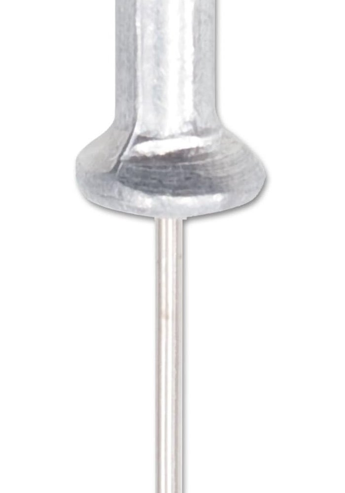 Advantus Aluminum Head Push Pins with Steel Points, 5/8-Inch, Silver, 100 Count - Image 1