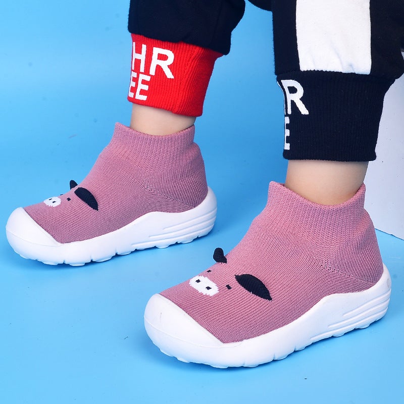 Four Seasons New Children'S Socks Shoe Board Hosiery Shoes Home Baby Toddler Shoes - Image 5