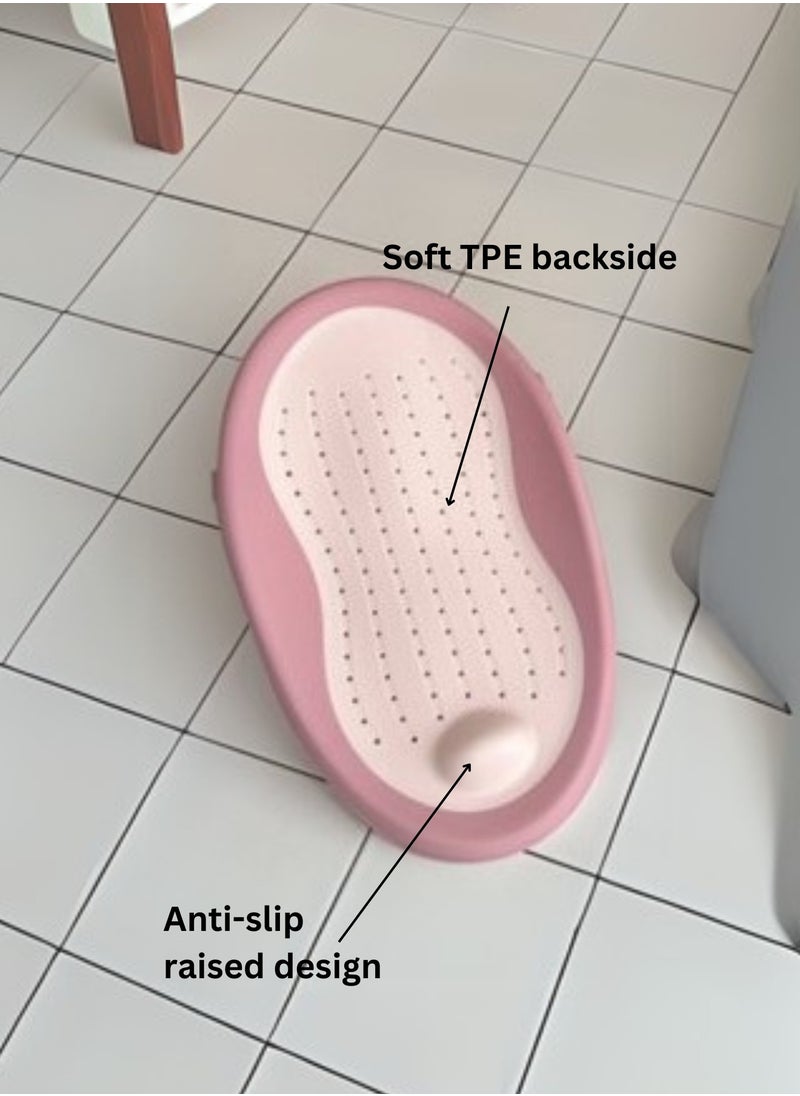 Moms Magic Baby Bath Rack with Soft TPE Back Support | Locking Feet System for Secure Use | Easy to Dry, Lightweight, Perfect for Bathtubs & Bathrooms  - Image 5