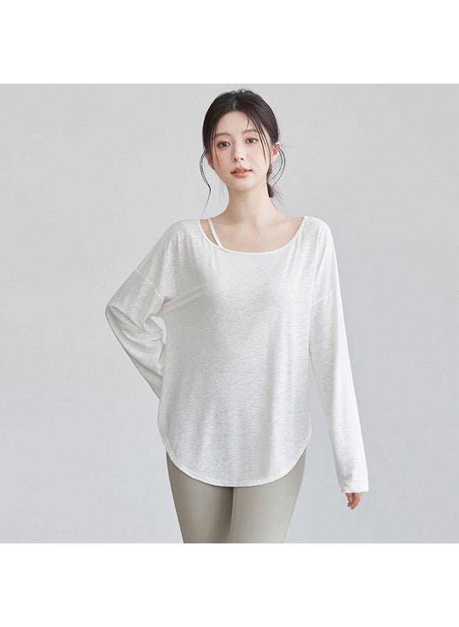 YouYou Women's Yoga Wear Long Sleeve Casual Loose Running Training Professional Plus Size Pilates Fitness T-shirt - Image 5