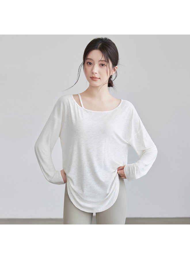 YouYou Women's Yoga Wear Long Sleeve Casual Loose Running Training Professional Plus Size Pilates Fitness T-shirt - Image 2