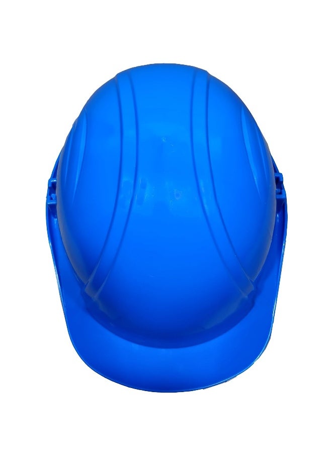 TAHA SAFETY 3 Line Safety Helmet for Construction & Outdoor Activities | Adjustable Chin Strap & Manual Type Adjustment | Lightweight, Comfortable & Durable Hard Hat | Blue  - Image 3