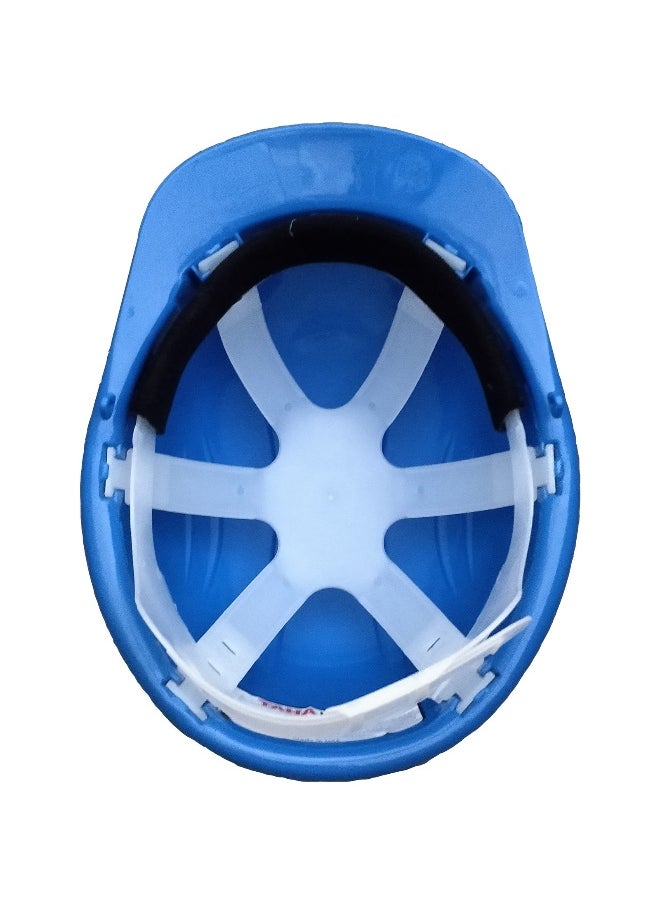 TAHA SAFETY 3 Line Safety Helmet for Construction & Outdoor Activities | Adjustable Chin Strap & Manual Type Adjustment | Lightweight, Comfortable & Durable Hard Hat | Blue  - Image 2