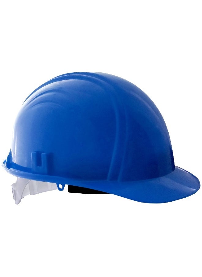 TAHA SAFETY 3 Line Safety Helmet for Construction & Outdoor Activities | Adjustable Chin Strap & Manual Type Adjustment | Lightweight, Comfortable & Durable Hard Hat | Blue  - Image 1