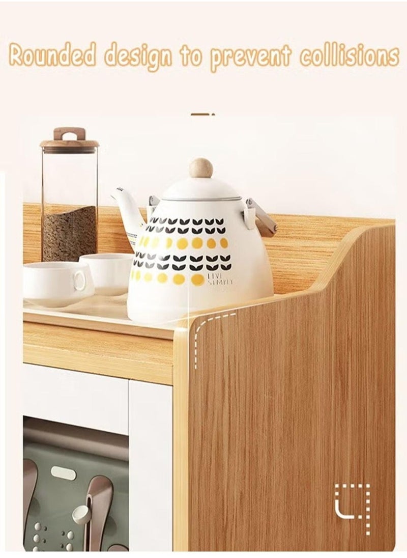 AGD - Coffee corner , Coffee cabinet with large storage capacity and variety, kitchen storage cabinet, buffet table, and console table for entryway, dining room, living room. - Image 1