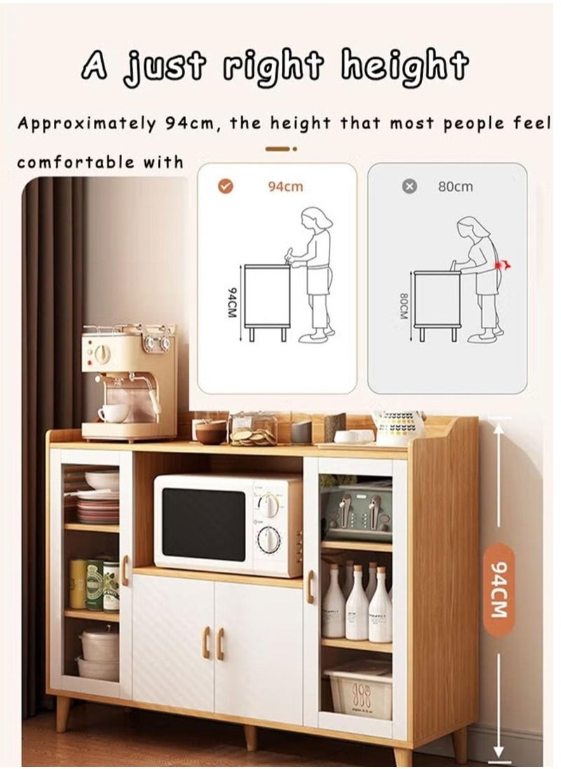 AGD - Coffee corner , Coffee cabinet with large storage capacity and variety, kitchen storage cabinet, buffet table, and console table for entryway, dining room, living room. - Image 1
