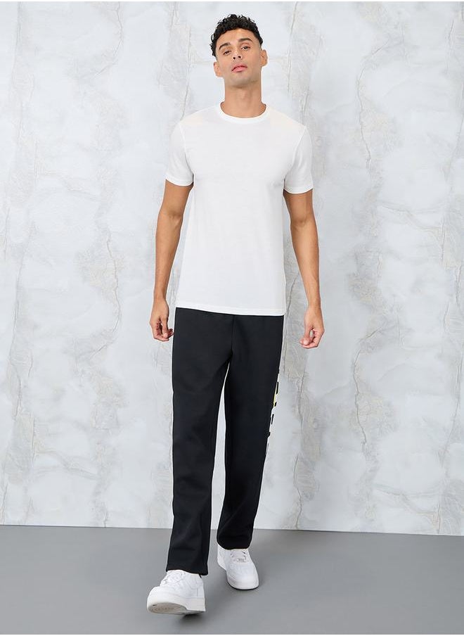 Styli - Solid Regular Fit Cotton Rich T-Shirt - Image 1
