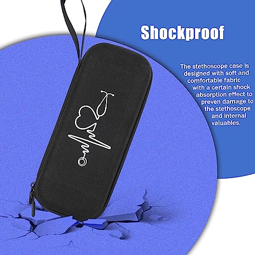 CDBXPRG Stethoscope Case for 3M Littmann Classic III,Stethoscope Bag for Lightweight II S.E,Cardiology IV,Extra Room for Doctor & Nurse Accessorie Black - Image 4