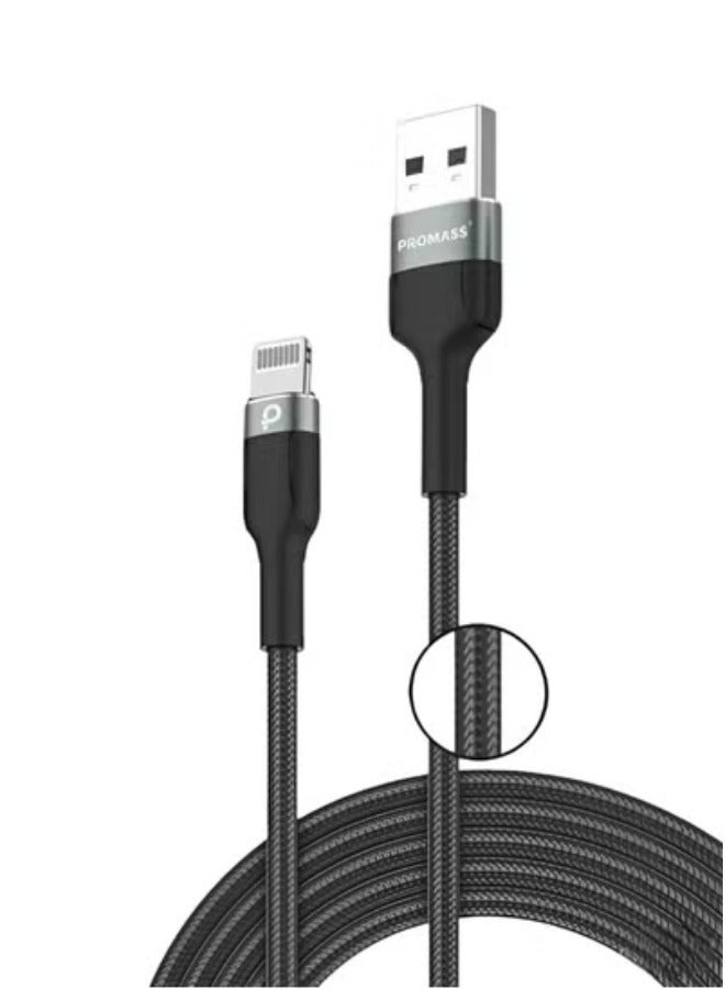 1m Braided Fast Charging Cable MFi Certified USB A to Lightning Compatible with iPhone 14 Pro/14 Pro Max/14/14 Plus/13/12/11/X/8/7  - Image 1