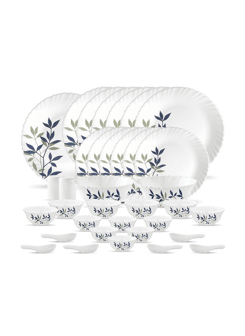 La Opala La Opala, Novo Collection, Opal Glass Dinner Set 35 pcs, Silken Charm, White  - Image 1