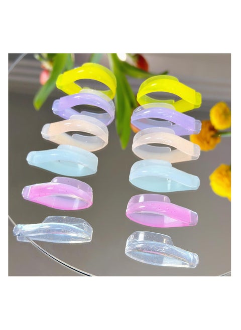 Lash Lift Shields J Curl Eyelash Lifting Shield Natural Curl Lami Lamination Roller Soft Silicone Perm Rod Lash Perming Pad Set For Lash Lift and Tint Lash Longer Cat Eye Shields Elastic Pads