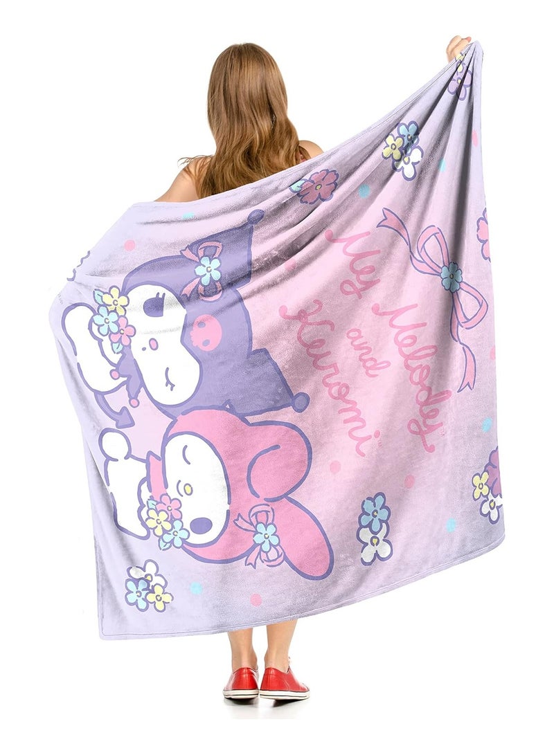 general My Melody Silk Touch Blanket, 50" x 60", Pastel Partners - Image 5