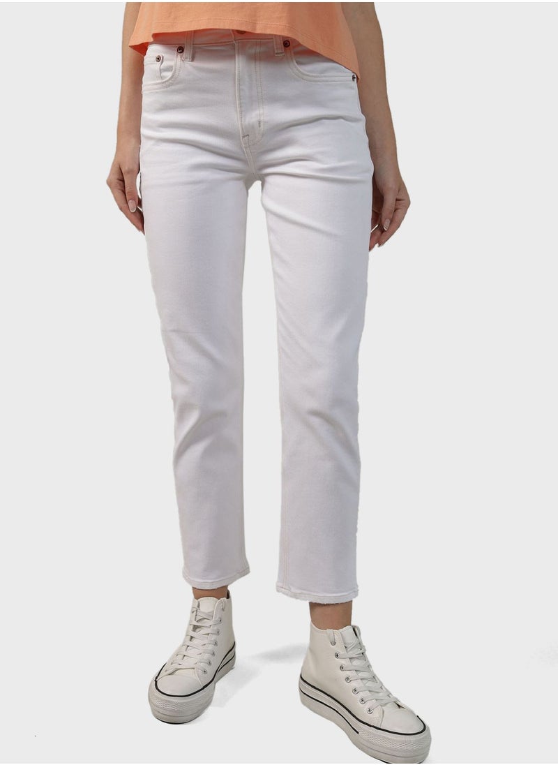 American Eagle - High Waist Straight Jeans - Image 1