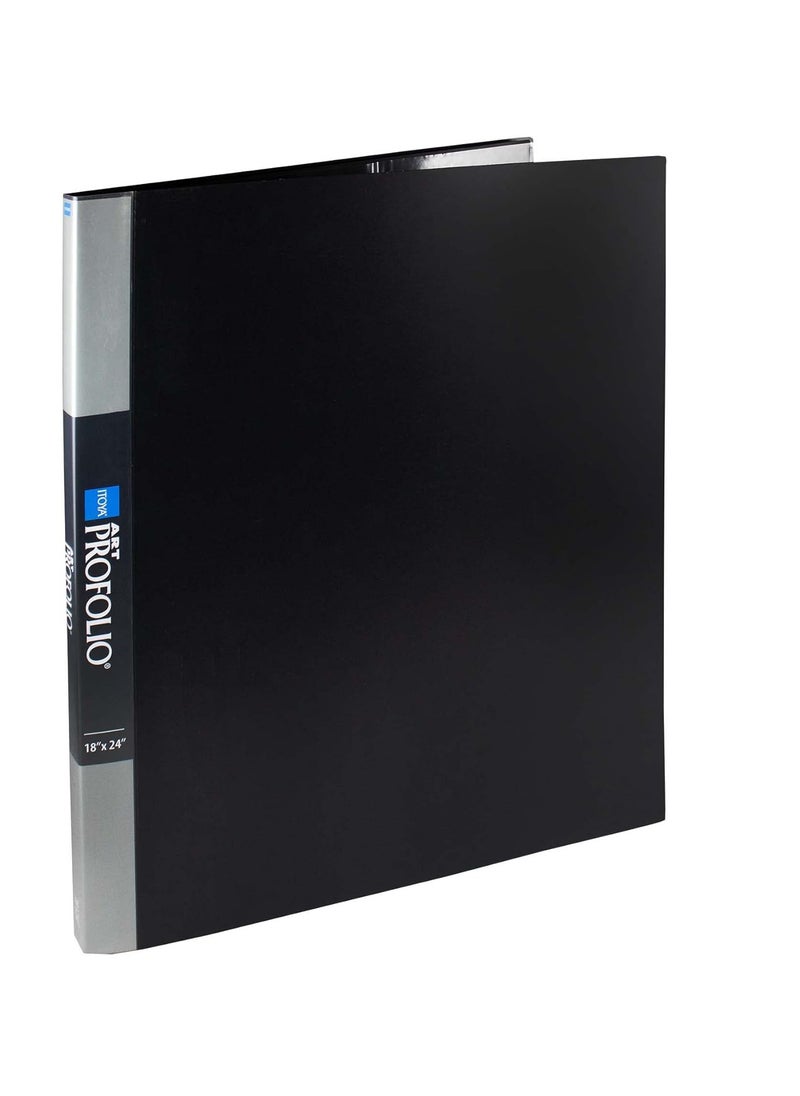 ITOYA ITOYA Original Art ProFolio 18x24 Black Photo Album Book with 48 Pages - Protective Binder with Plastic Sleeves  - Image 2