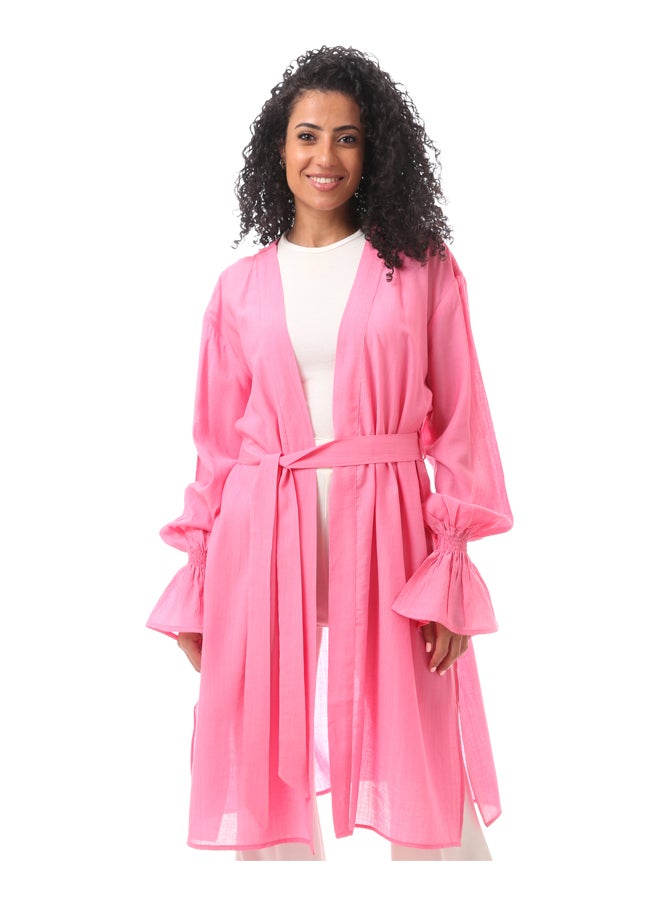 MERCH - Women's Casual Cardigan With Belt - Image 1