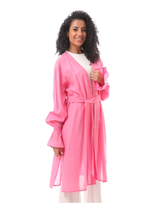 MERCH - Women's Casual Cardigan With Belt - Image 1