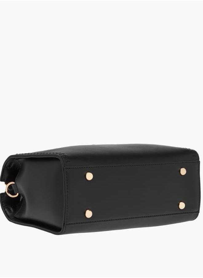 Celeste - Solid Tote Bag with Handles and Zip Closure - Image 1