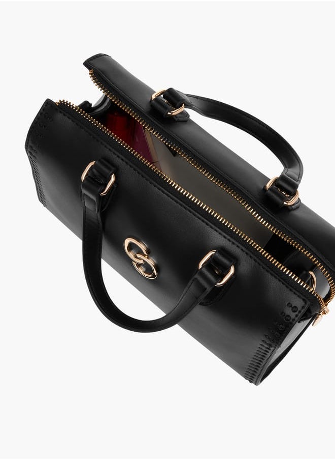 Celeste - Solid Tote Bag with Handles and Zip Closure - Image 1