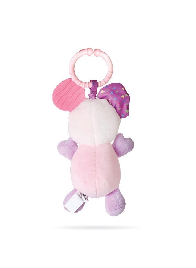 nuluv Infant Koala Jittery Teether Rattle Plush Toy, Hanging Rattle, Stroller Toy With Tactile Material For Baby 3 Months+,Multicolor - Image 3