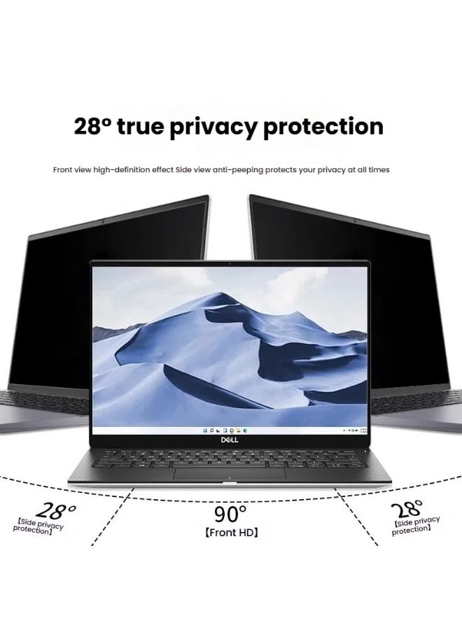 عام حامي شاشة الخصوصية متوافق مع لينوفو ثينكباد X1 Carbon الجيل 12 2024 مقاس 14 بوصة، فيلم خصوصية مضاد للتجسس بنمط لاصق غير لامع، مضاد للانعكاس ومضاد للضوء الأزرق. - Image 2