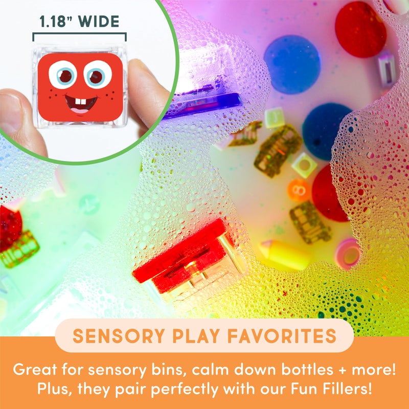 Glo Pals Water-Activated Light-Up Cubes Bundle for Sensory Play â€“ 12 Pack (Wacky Wild West) - Easter Basket Stuffers | Easter Toys for Kids - Image 4