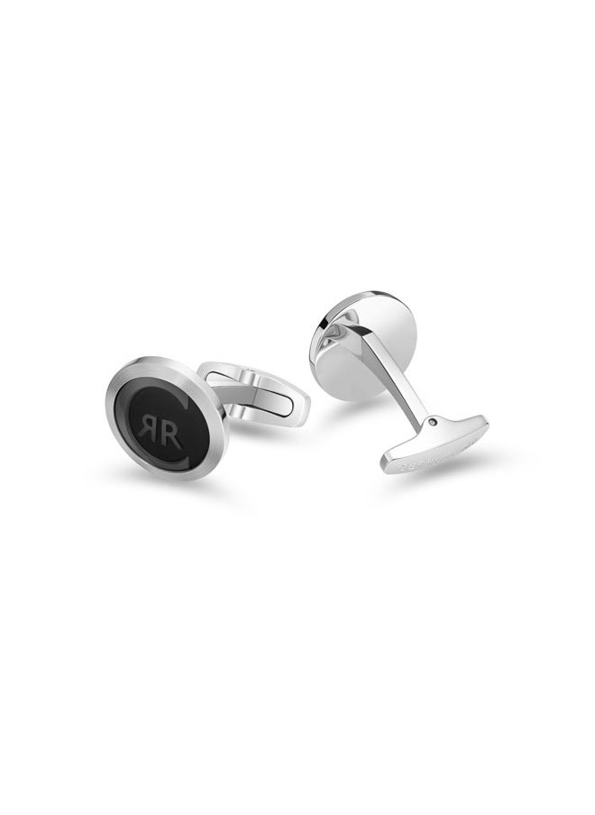 شيروتي 1881 Cerruti 1881 Paolo Grey Stainless Steel Cufflink for Men  - Image 3