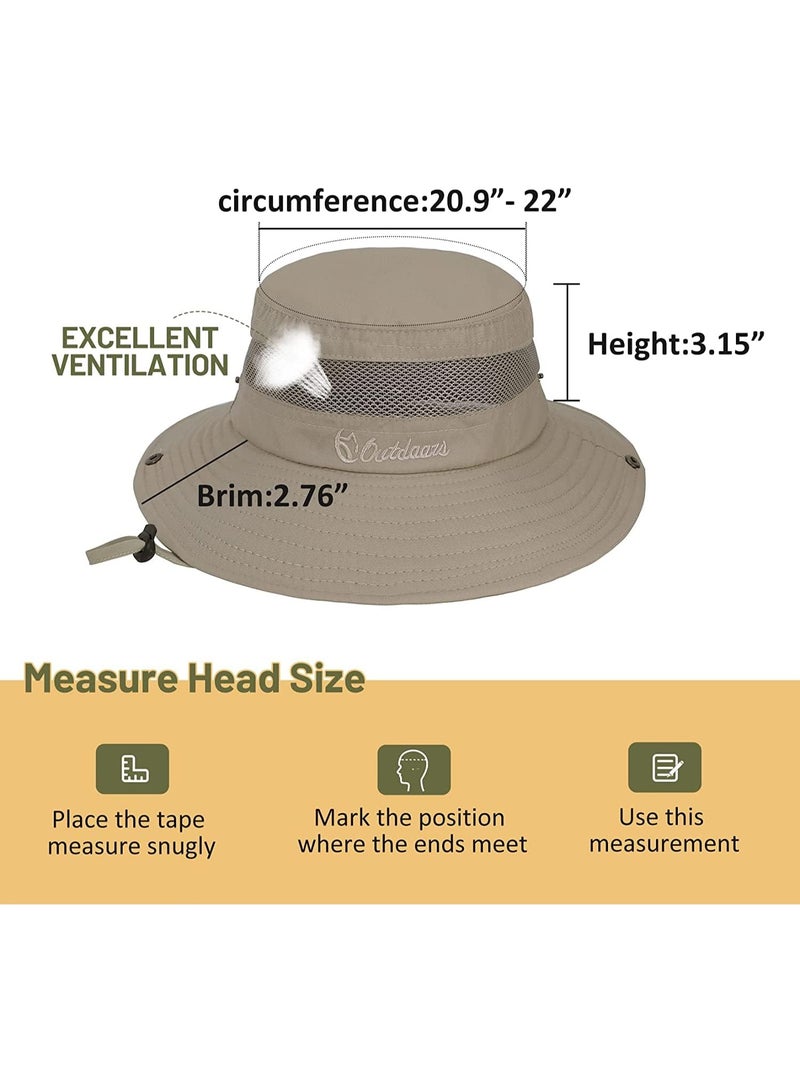 Generic Kids Sun Hat, Boys Sun Hat Girls Beach Hat UPF 50+ Outdoor Kids Bucket Hat Wide Brim Kids Fishing Safari Hat Wide Brim Beach Hats Sun Hat - Image 3
