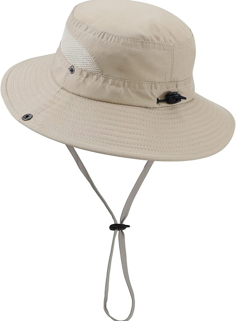 Kids Sun Hat, Boys Sun Hat Girls Beach Hat UPF 50+ Outdoor Kids Bucket Hat Wide Brim Kids Fishing Safari Hat Wide Brim Beach Hats Sun Hat - Image 1