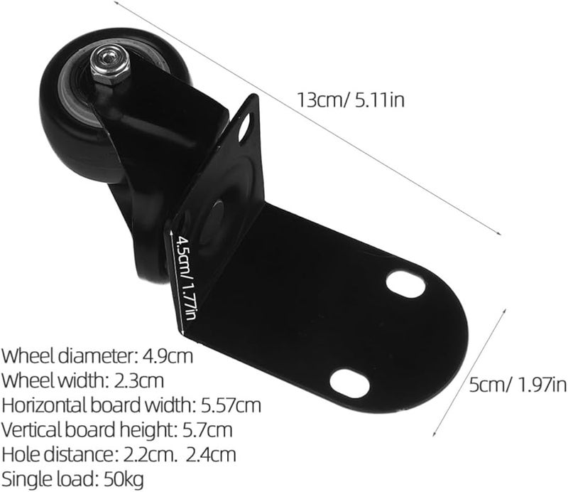 كرسي معلق دوار من الفولاذ المقاوم للصدأ مع حامل متأرجح مقاس 13X5X4.5 سم باللون الأسود - Image 3