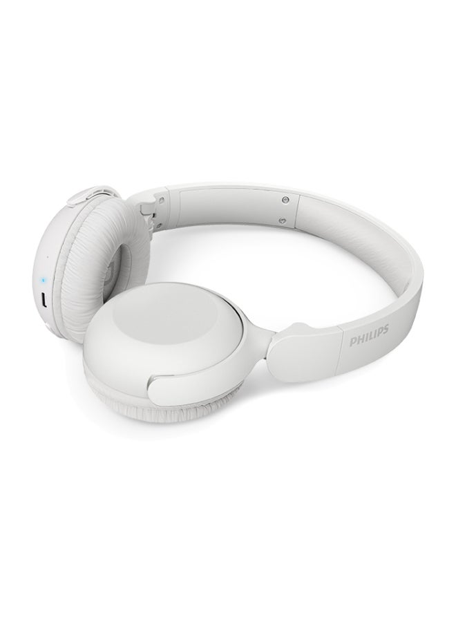 Philips TAH2209WT Wireless On-Ear Headphones – Elegant White Design, Clear Dynamic Audio, All-Day Comfort White - Image 1