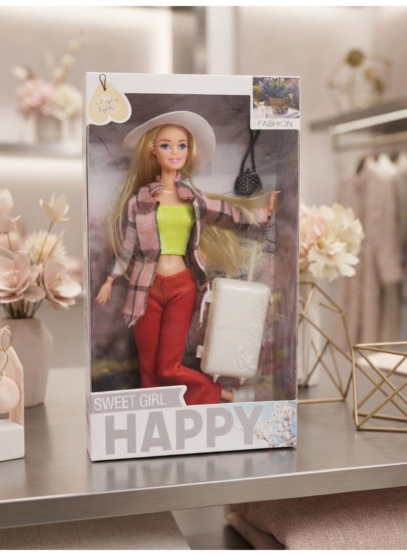 Barbie Doll with Travel Suitcase - Doll with Suitcase - Doll and Travel Suitcase - Travel Doll for Kids - Girls Doll with Suitcase - Kids Doll with Travel Bag - Jointed Doll with Travel Suitcase - Articulated Doll with Suitcase - Princess Doll with Travel Suitcase - Doll Toy with Travel Suitcase - Doll Toy with Bag - Doll and Suitcase Set - Travel Doll Set - Traveling Doll - Doll for Travel - Doll with Travel Luggage - Doll with Travel Bag - Image 1