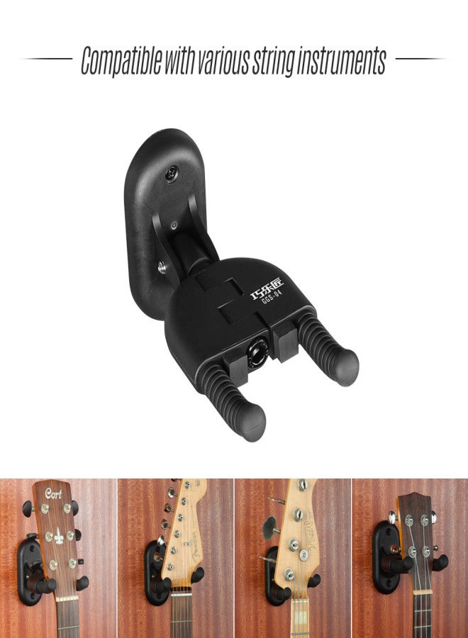 Flanger Foldable Auto-Lock Guitar Hanger Holder Keeper Wall Mount Bracket Hook for Electric Acoustic Guitars Bass Ukulele String Instrument - Image 5