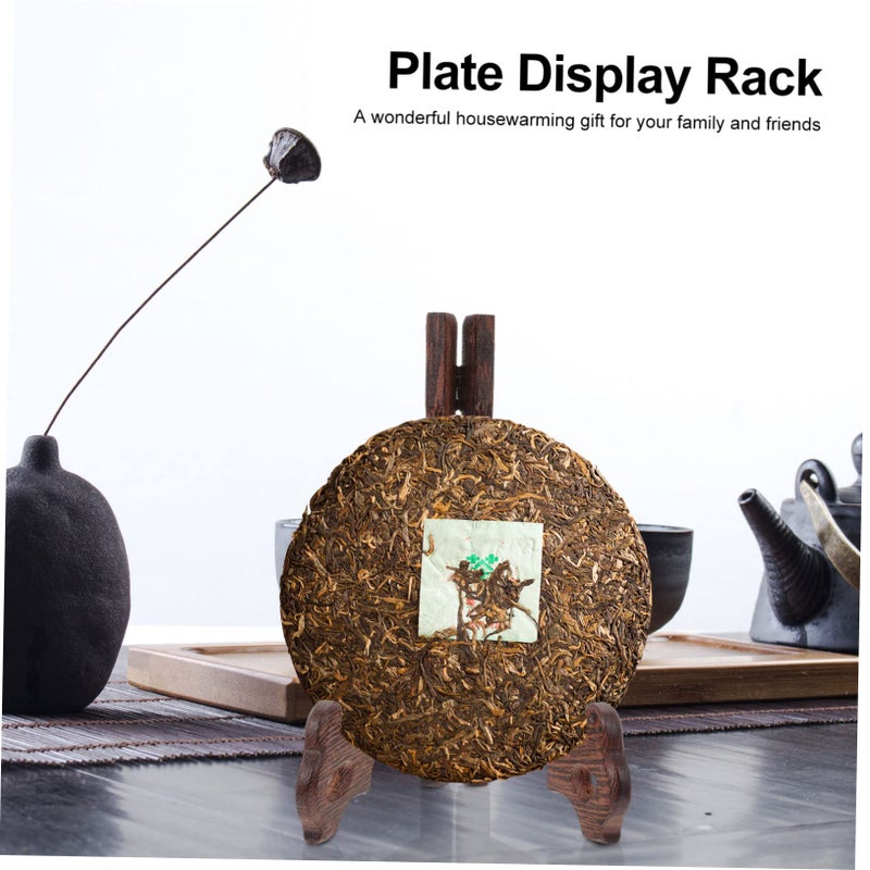 White Ceramic Plate Holder Stand Display Rack for Dinner Plates Decor Tea Cakes - Image 3