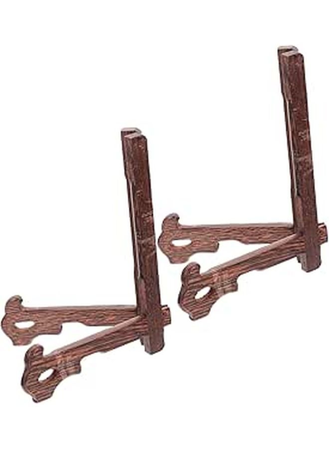 White Ceramic Plate Holder Stand Display Rack for Dinner Plates Decor Tea Cakes - Image 1